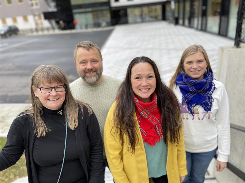 Bilde av Ellinor Jåma, Vanja Tørresdal, Håkon Hermanstrand og Jenny Fjellheim.